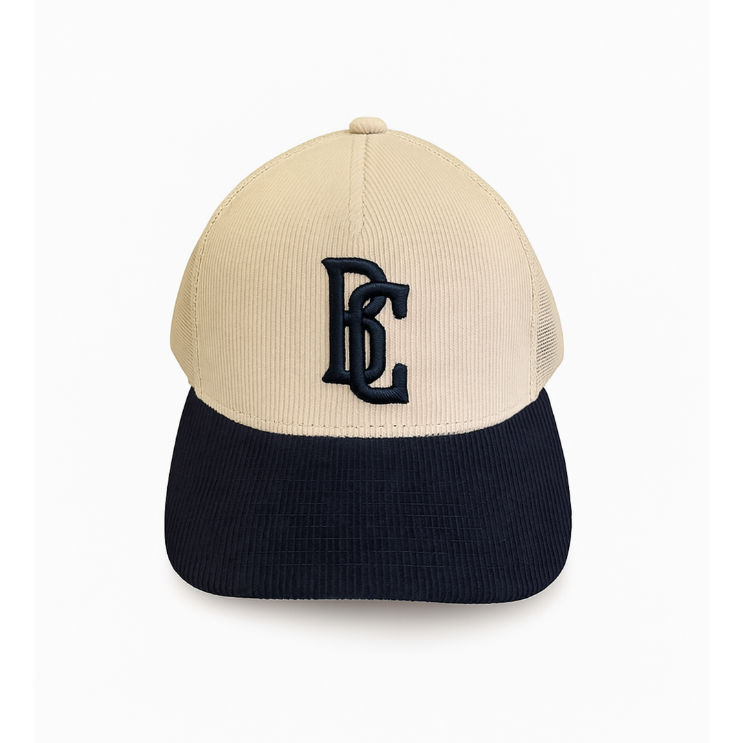 Bored Caddy Corduroy Tan/Navy Snap